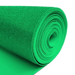 Foam EVA Glitter verde