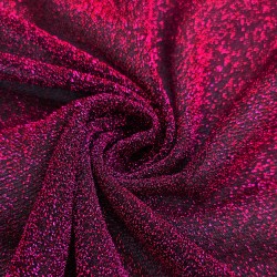 Véu de lurex fuxia ao metro