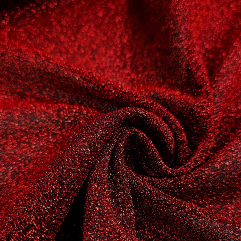 Véu de lurex vermelho ao metro