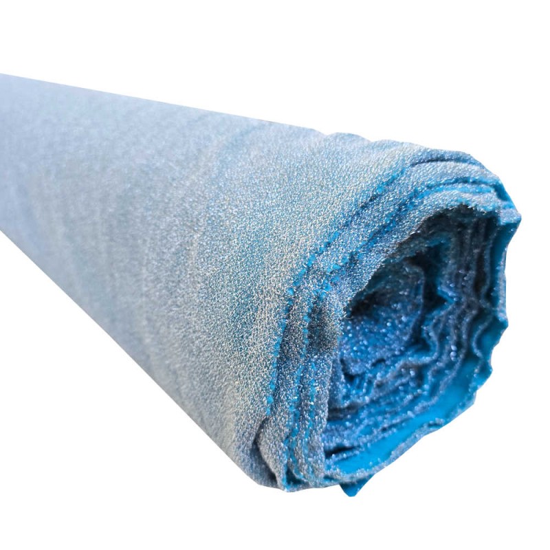 Rolho 25m Véu de lurex azul cielo i love tecidos