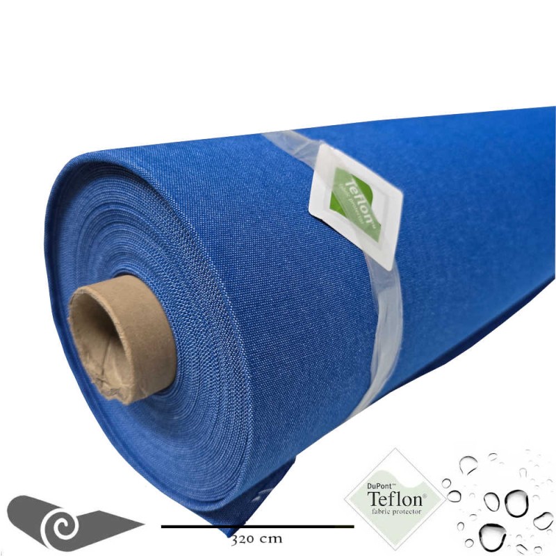 Rolho 25m Tela externa toldo de grande largura denim azul