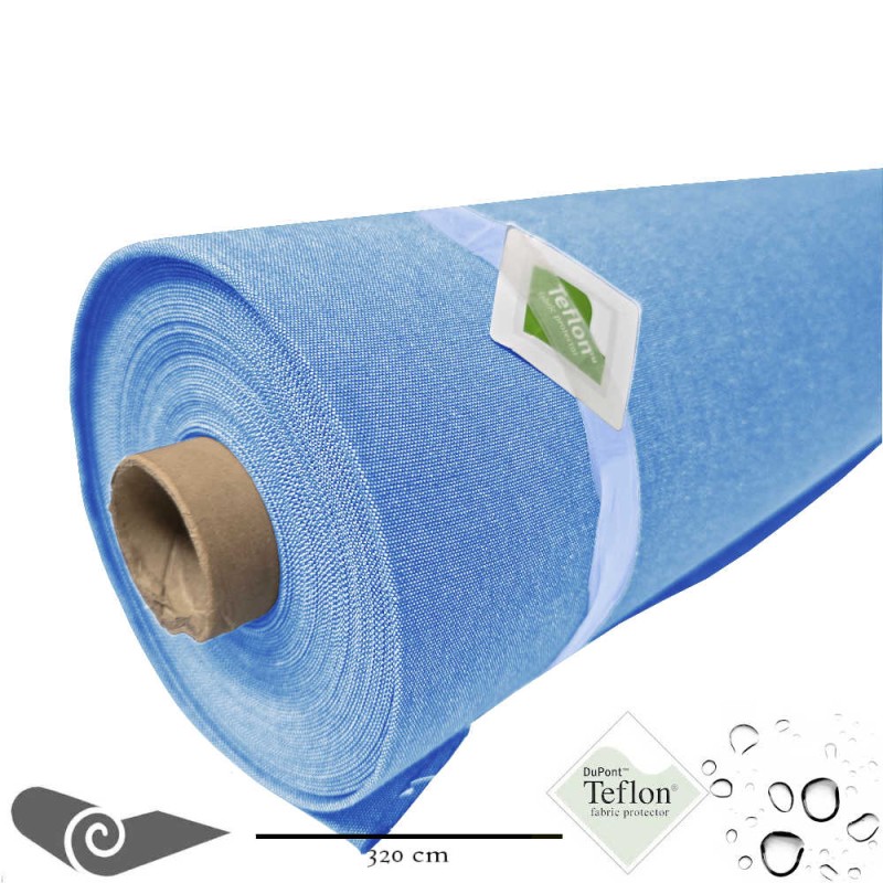 Rolho 25m Tela externa toldo de grande largura denim azul celeste