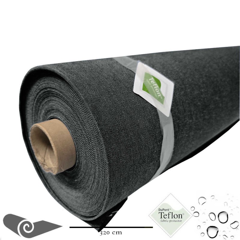 Rolho 25m Tela externa toldo de grande largura denim preto