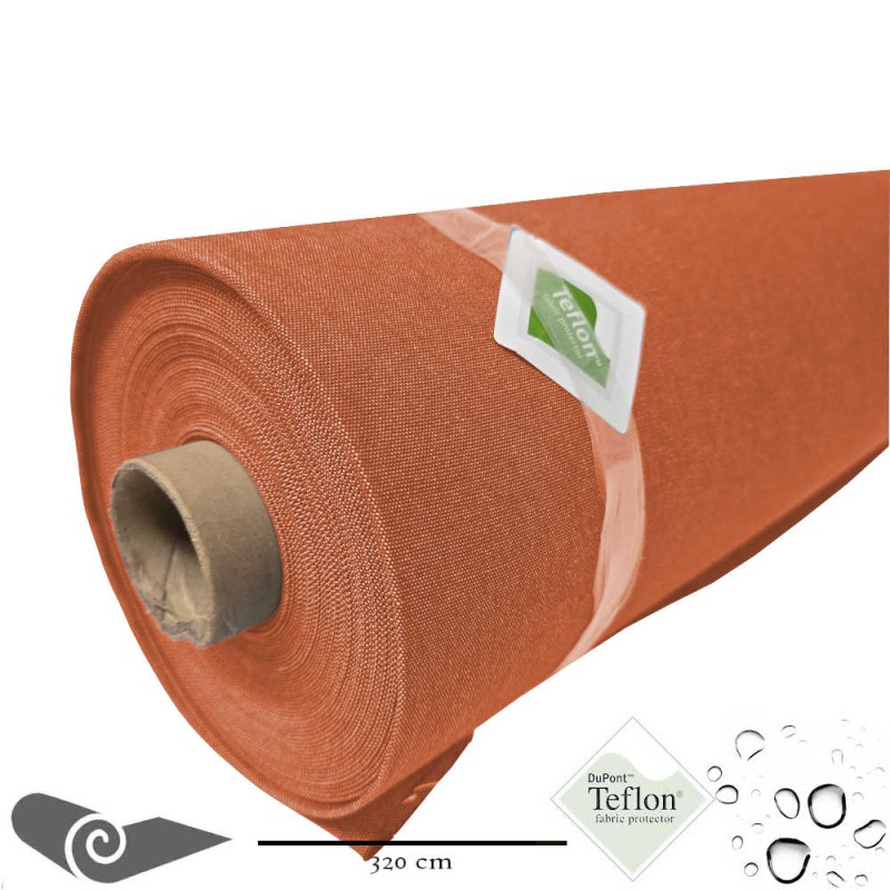 Rolho 25m Tela externa toldo de grande largura denim terracotta