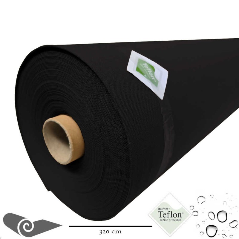 Rolho 25m Tela externa toldo de grande largura preto