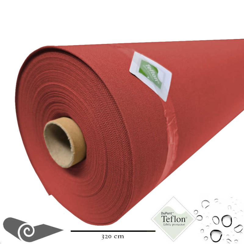 Rolho 25m Tela externa toldo de grande largura vermelho