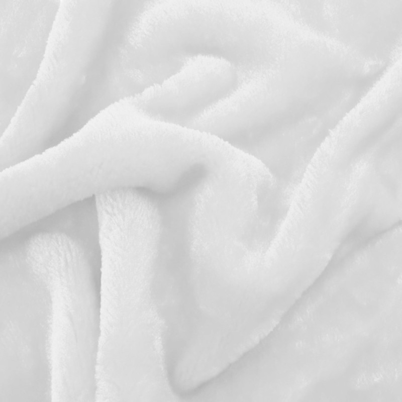 Fausse fourrure très douce en coloris blanc au rouleau