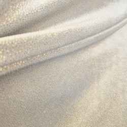 I ❤️ TECIDOS | Veludo glitter branco
