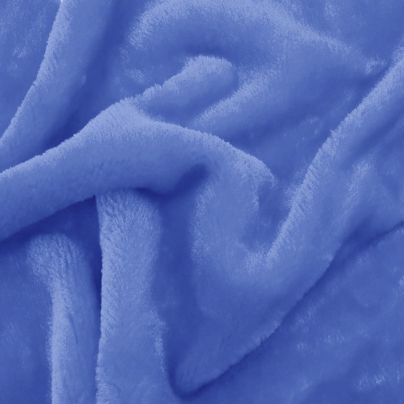 Fausse fourrure bleu au rouleau