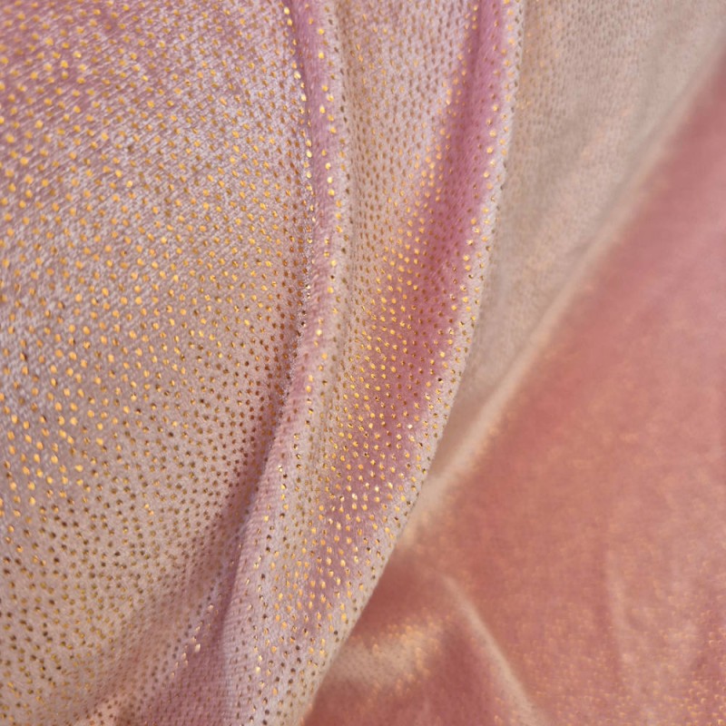 I ❤️ TECIDOS | Veludo glitter rosa