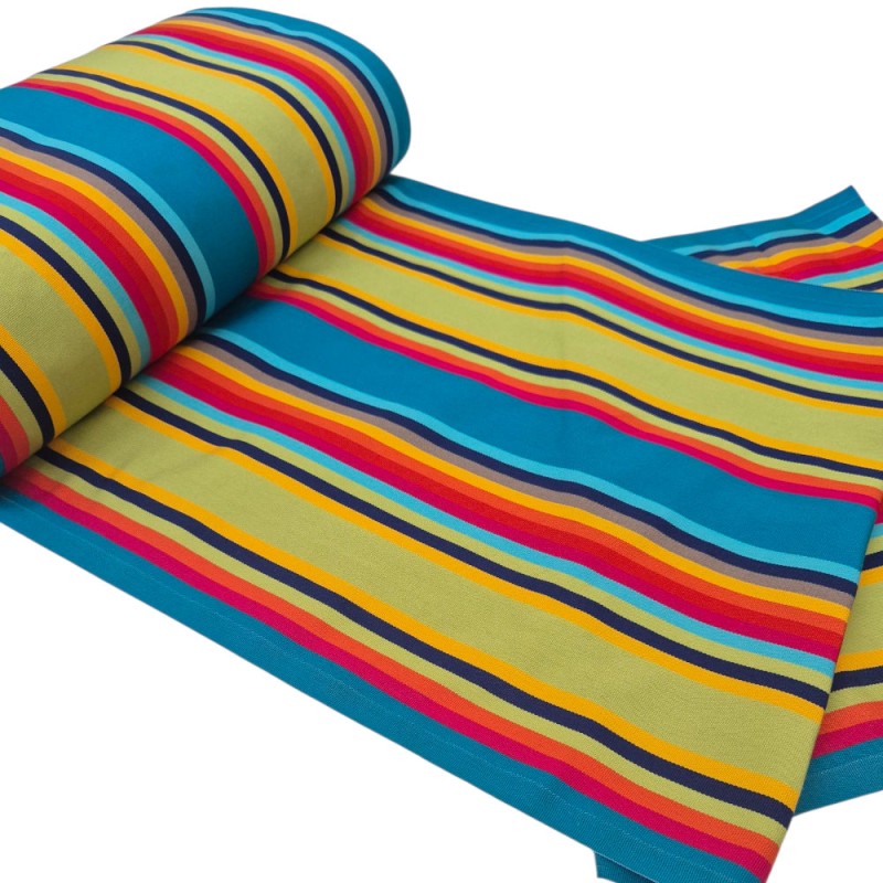 I ❤️ TECIDOS | Lona listra espreguiçadeira multicolor