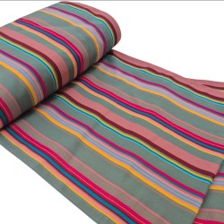 I ❤️ TECIDOS | Lona listra espreguiçadeira pink