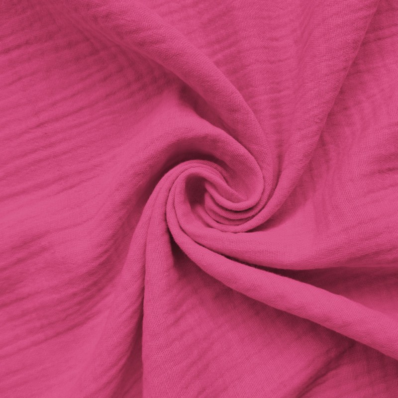 I ♥ TECIDOS | Gaze dupla fucsia intenso per metro
