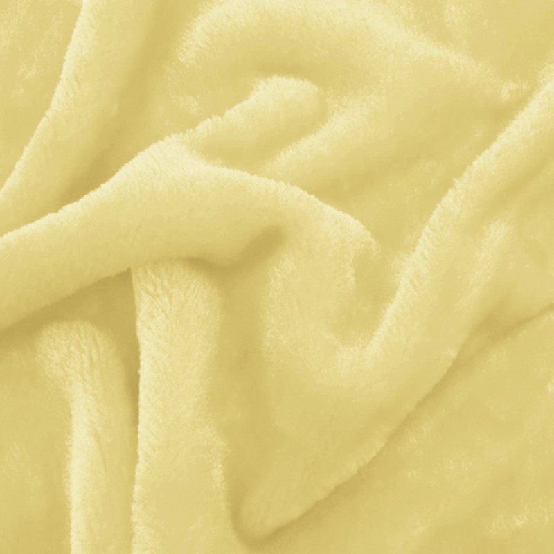Fausse fourrure jaune au rouleau