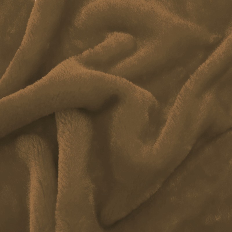 Fausse fourrure marron au rouleau