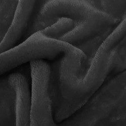 Fausse fourrure noire au rouleau
