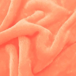 Fausse fourrure orange au rouleau