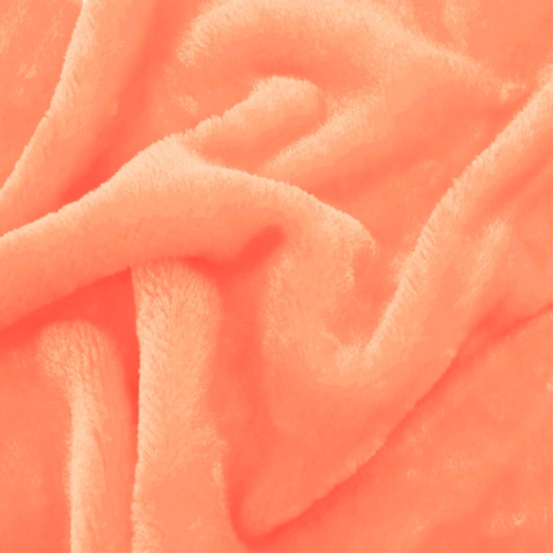 Fausse fourrure orange au rouleau