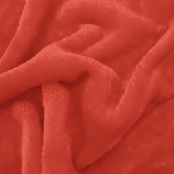 Fausse fourrure rouge au rouleau
