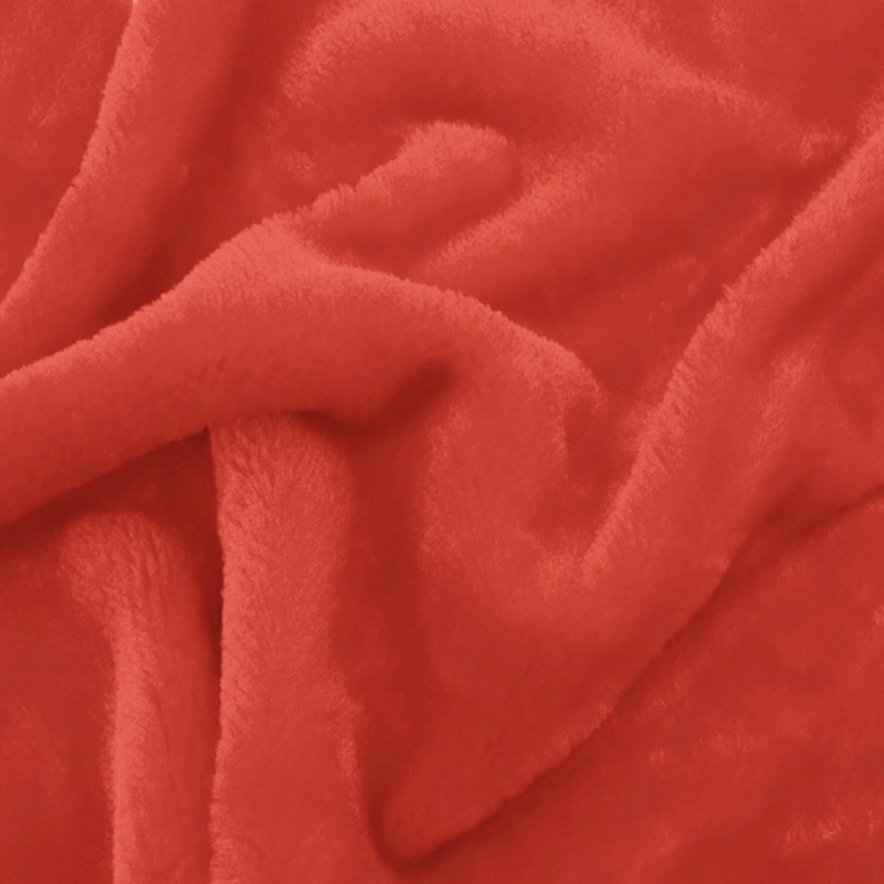 Fausse fourrure rouge au rouleau