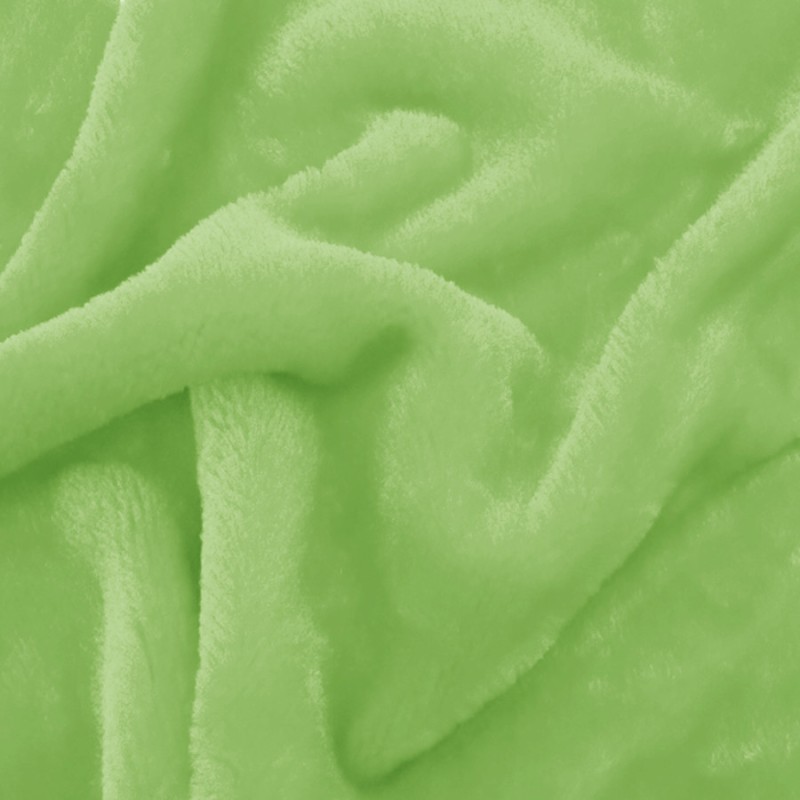 Fausse fourrure vert pomme au rouleau