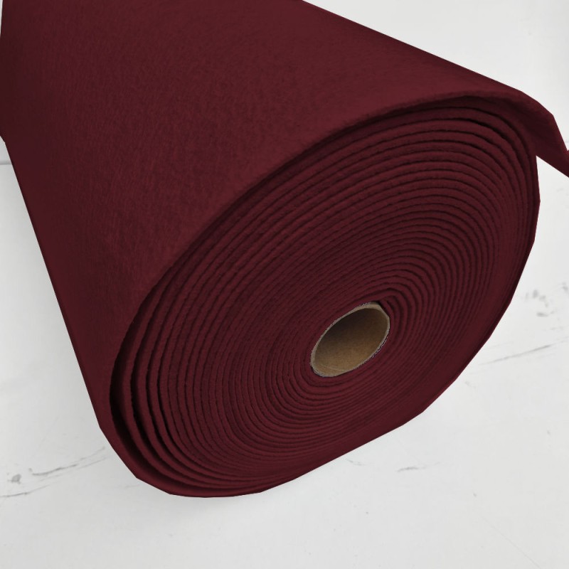 Rolo 10 mts feltro 3 mm burdeos