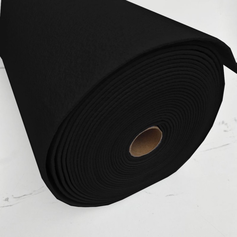 Rolo 10 mts feltro 3 mm preto