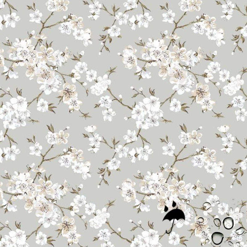 Tecido de resina anti-manchas sakura