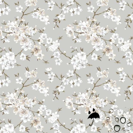 Tecido de resina anti-manchas sakura