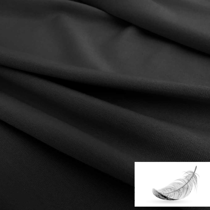 Jersey bambu a metro ♥♥ preto