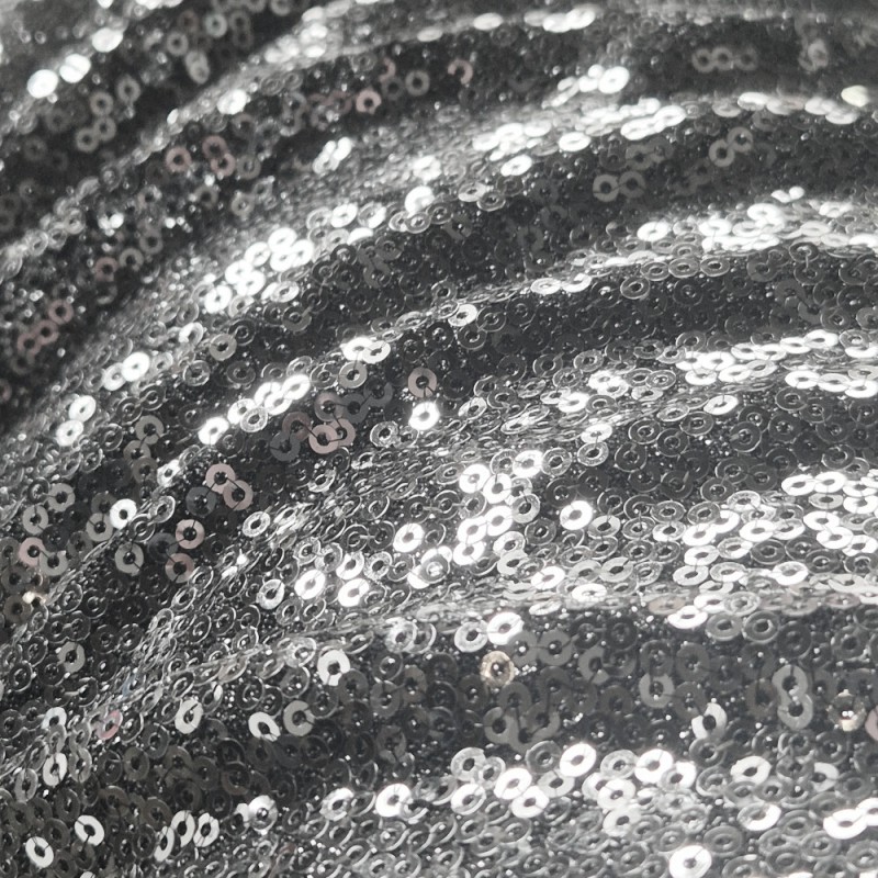 Lycra lantejoulas metálicas