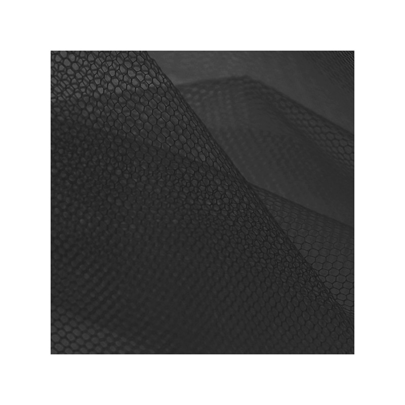 Tulle noir au mètre au rouleau
