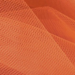 Tulle couleur orange au rouleau