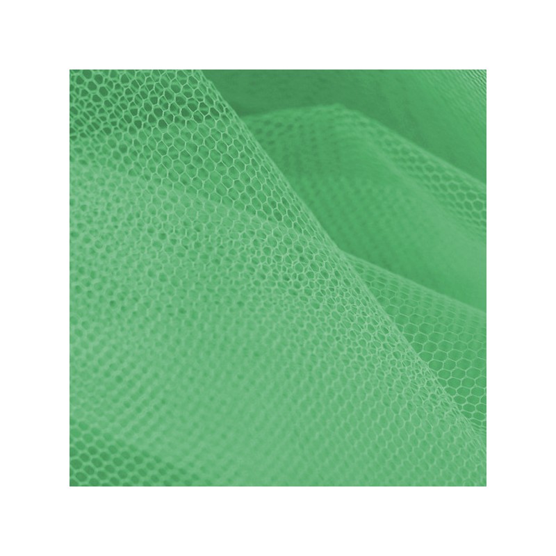 Tulle coloris vert au rouleau