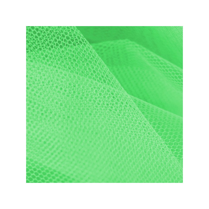 Tulle vert fluorescent au rouleau
