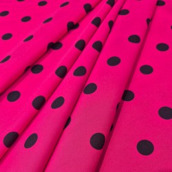 ►Tecido com bolinhas coloridas ao metro | Comprar tecido estampado flamenco