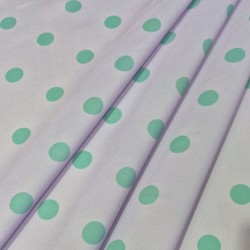 ►Tecido com bolinhas coloridas ao metro | Comprar tecido estampado flamenco