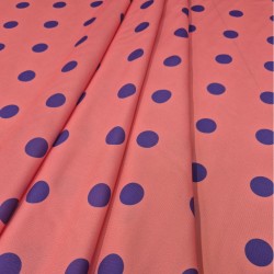 ►Tecido com bolinhas coloridas ao metro | Comprar tecido estampado flamenco