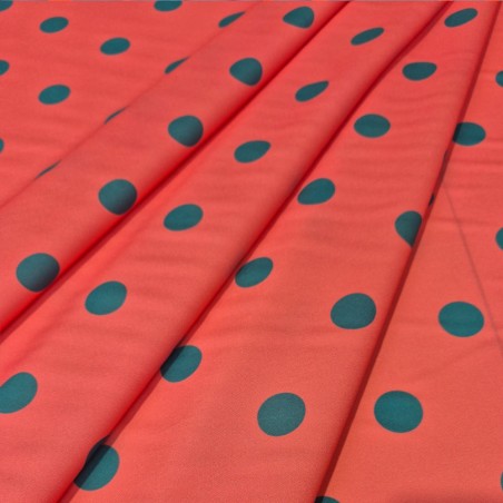 ►Tecido com bolinhas coloridas ao metro | Comprar tecido estampado flamenco
