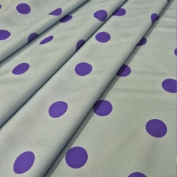 ►Tecido com bolinhas coloridas ao metro | Comprar tecido estampado flamenco