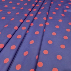 ►Tecido com bolinhas coloridas ao metro | Comprar tecido estampado flamenco