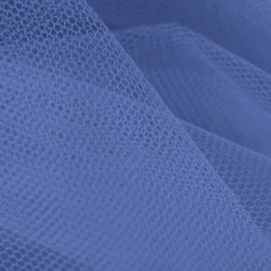 Tulle couleur bleu au rouleau