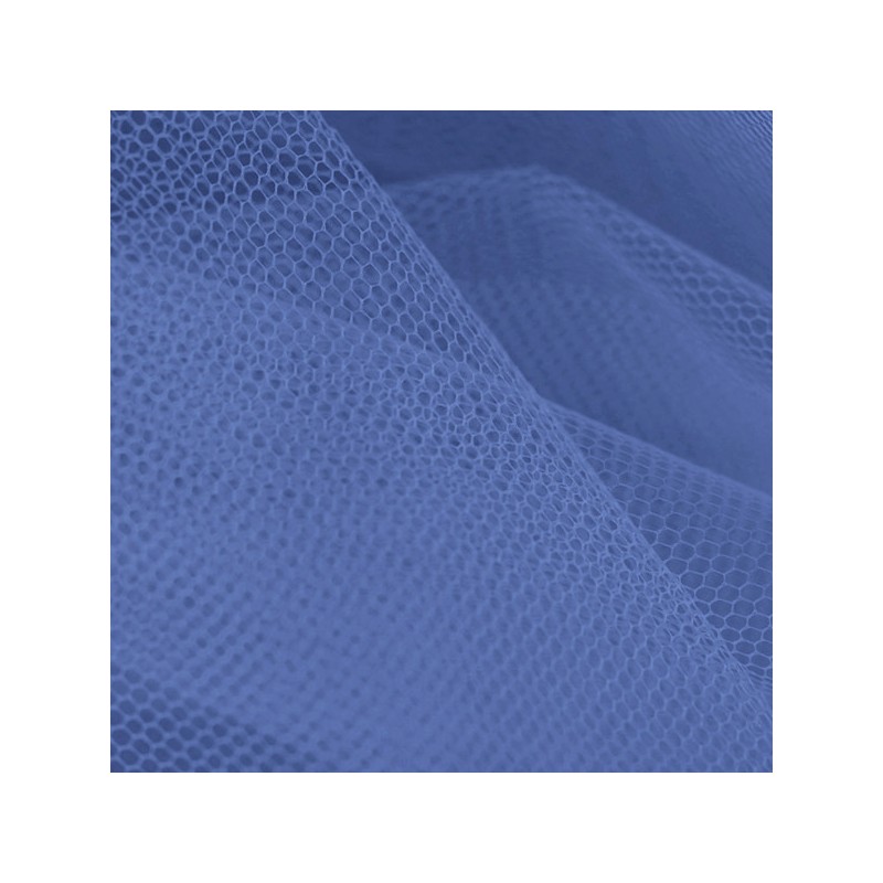 Tulle couleur bleu au rouleau