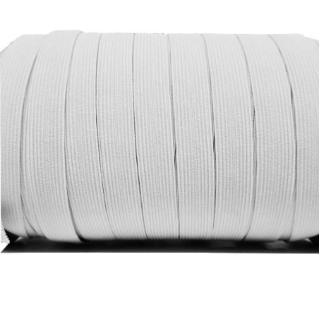 Borracha elastica trançada 16mm branco