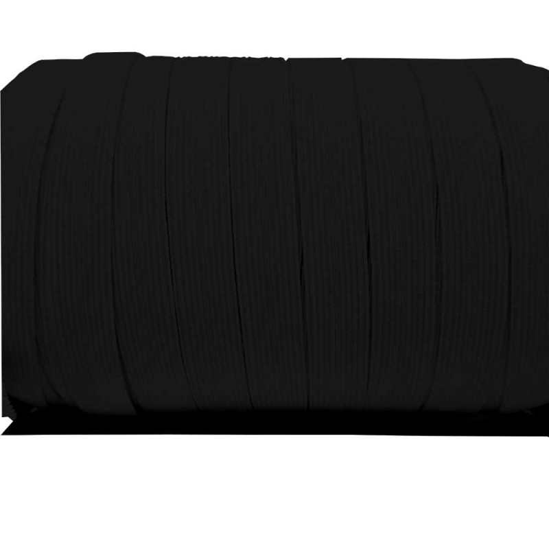 Borracha elastica trançada 16mm preto