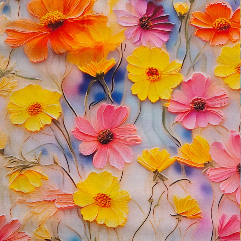 Flores al oleo