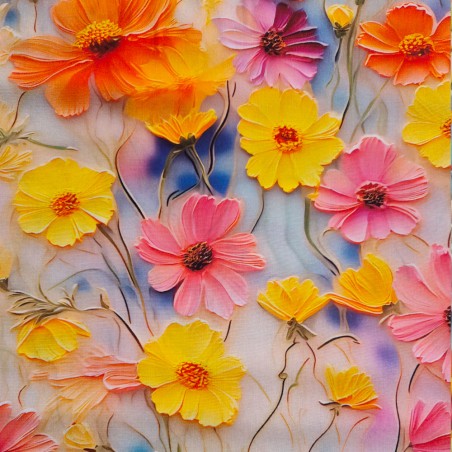 Flores al oleo