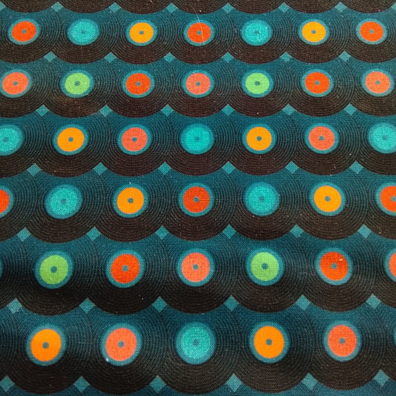 Algodão estampado com vinil