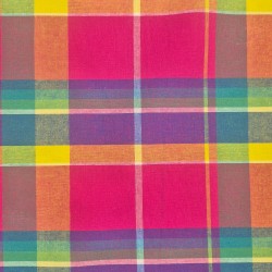 Tecido madras fucsia