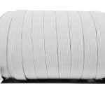 Borracha elastica trançada 16mm branco